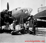 Vedlikehold på en Heinkel He 111E