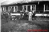 Bombeskadd hus på Værnes 1940