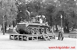 Erbeutete russische Panzer auf dem Eidsvollplatz - Oslo Sommer 1941