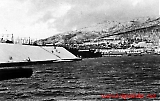 Einfahrt in dem Hafen von Narvik