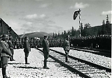 Åpningen av Majavatn stasjon 5. juli 1940