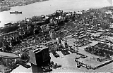 Nordnes bydel i Bergen etter eksplosjonsulykken 20. april 1944 